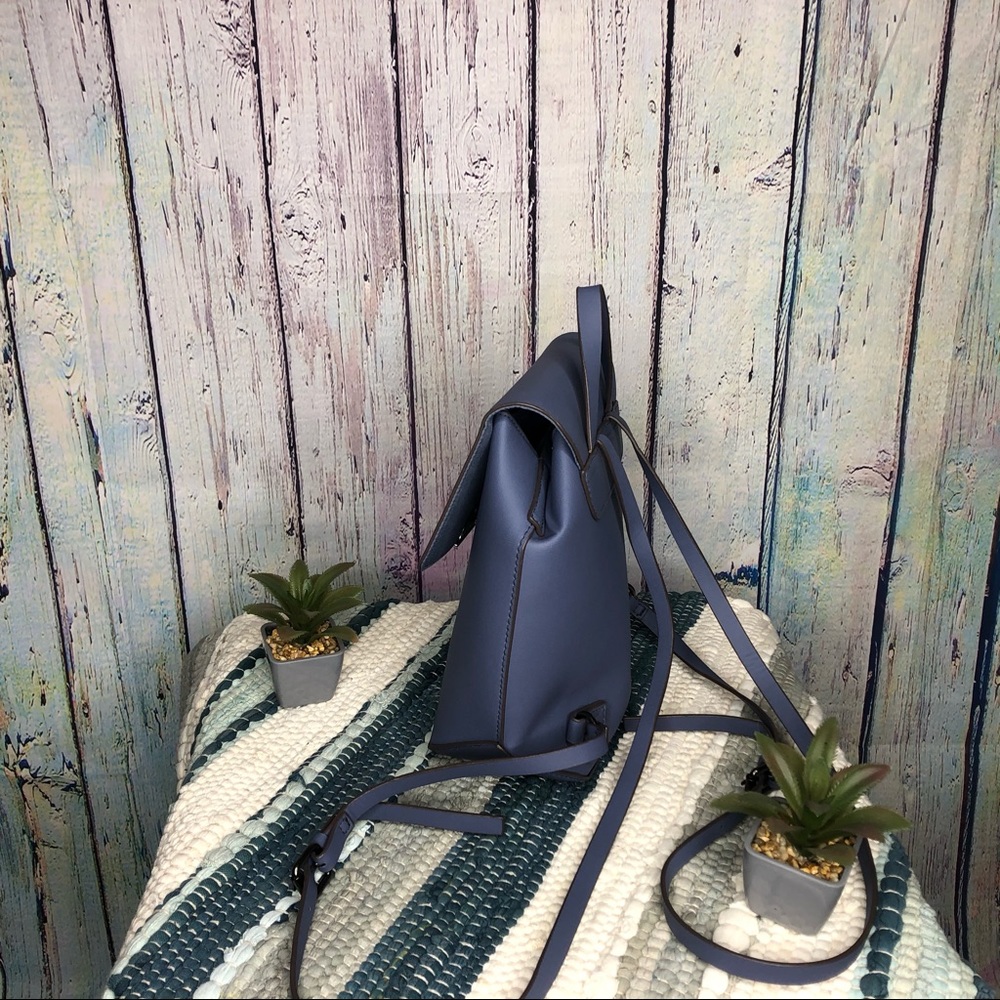 Blue Backpack Purse - Picture 3 of 5